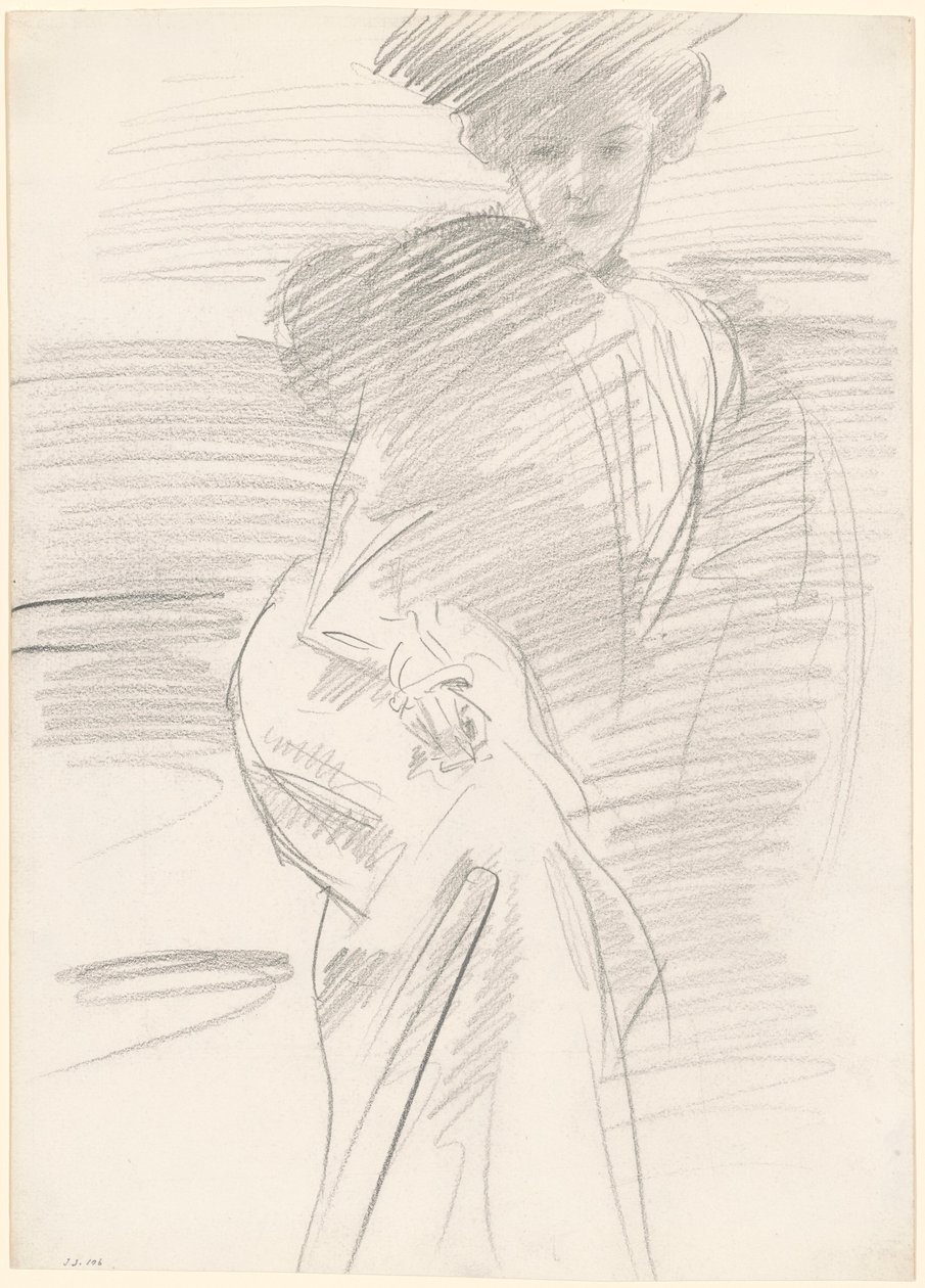 Sittande kvinna, c. 1890-1900. av John Singer Sargent