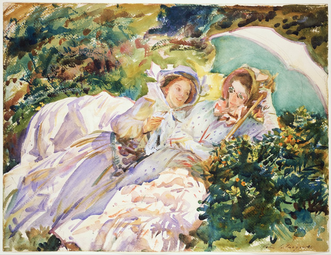 Simplonpasset: Retstickan av John Singer Sargent