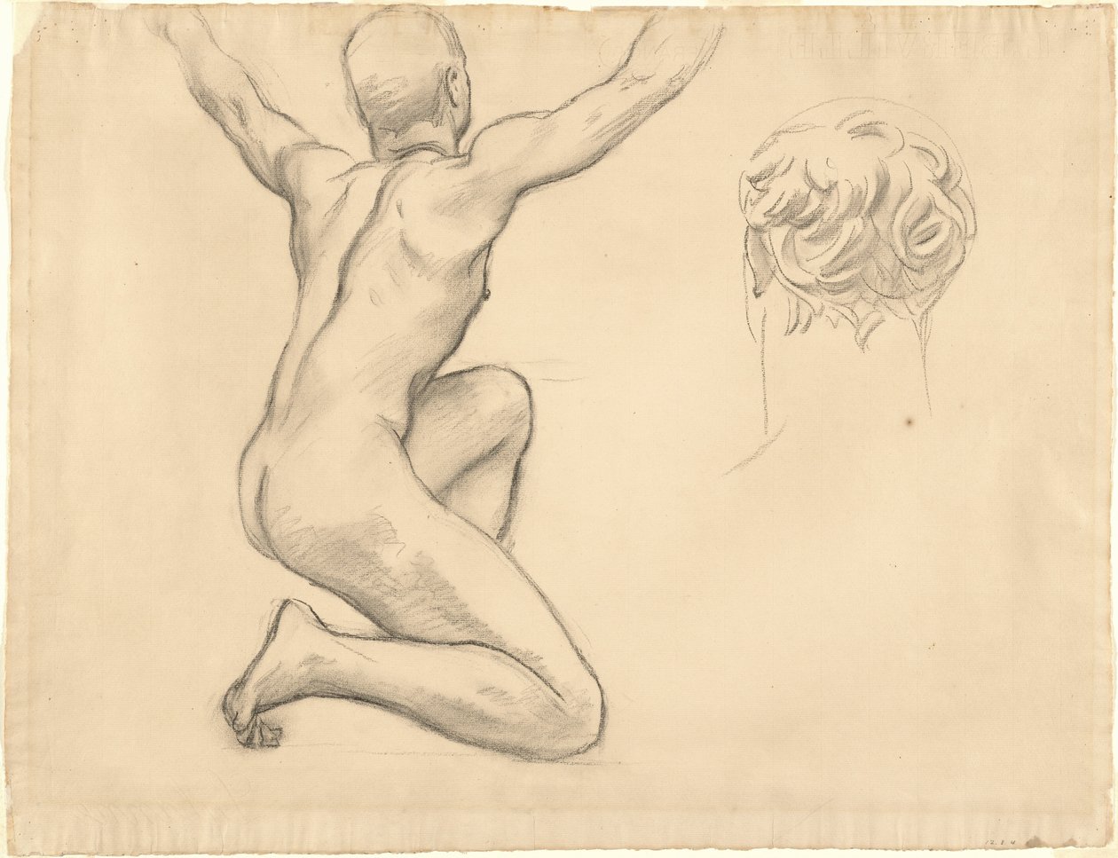 Studier för The Unveiling of Truth, 1922-1925. av John Singer Sargent