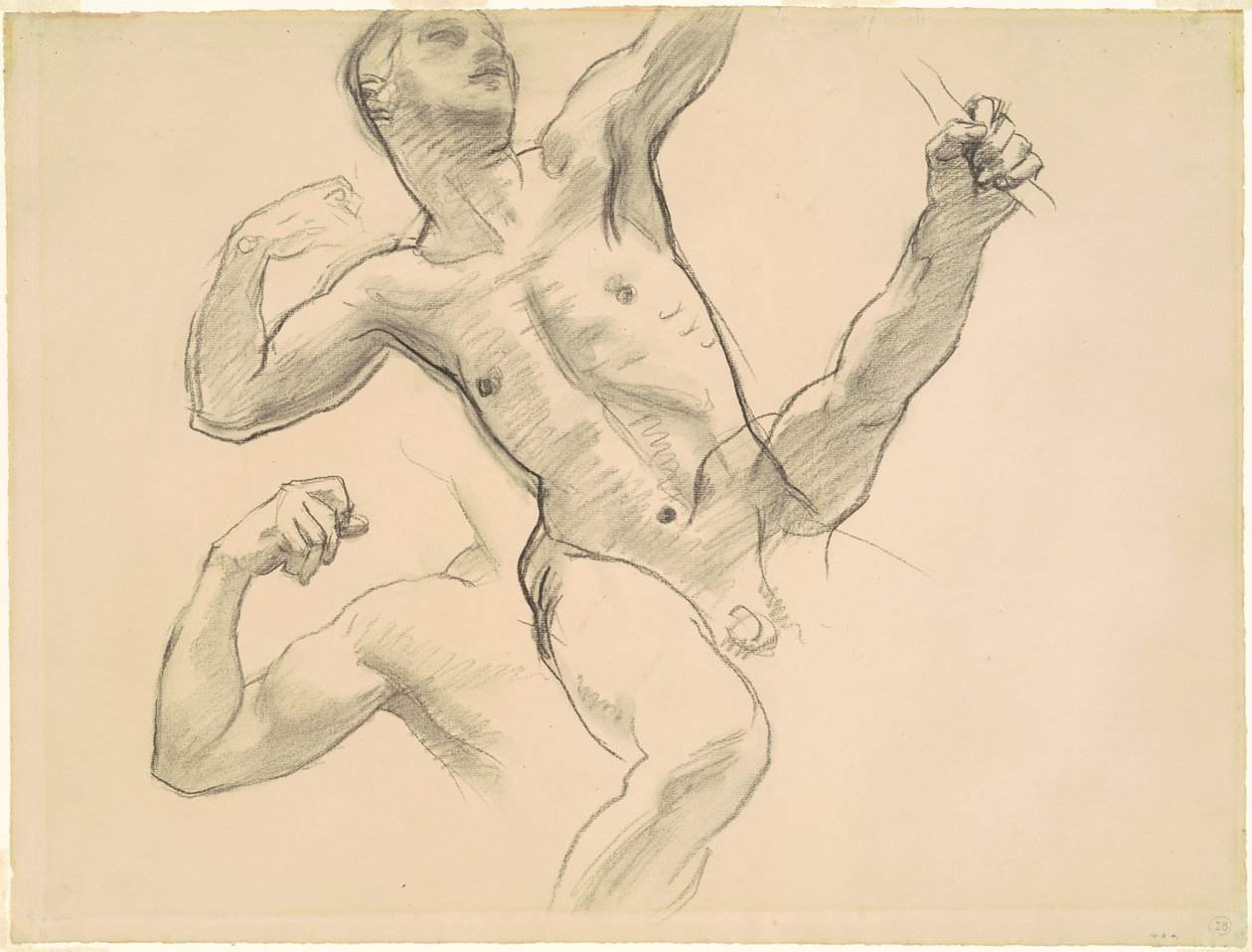Studier av Achilles för Chiron och Achilles, 1922-1925. av John Singer Sargent