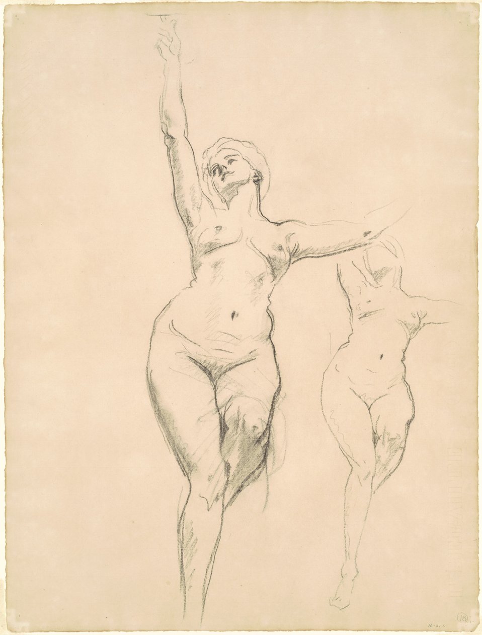 Studier av seger för död och seger, 1920-1922. av John Singer Sargent