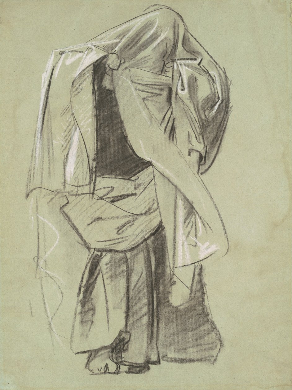 Studie för profeternas fris, 1890-1892. av John Singer Sargent
