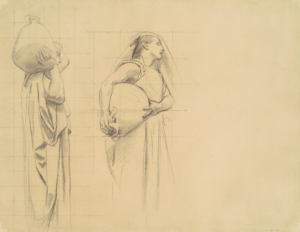 Studie för Danaïdes, 1922-1925. av John Singer Sargent