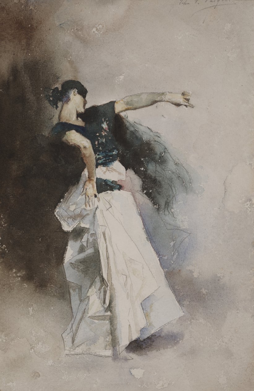 Studera för "The Spanish Dancer" av John Singer Sargent