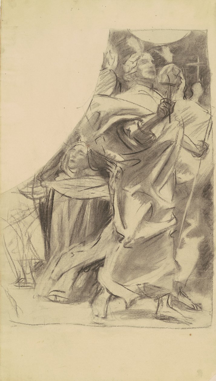 Study for Triumph of Religion, ca. 1903-1916. av John Singer Sargent