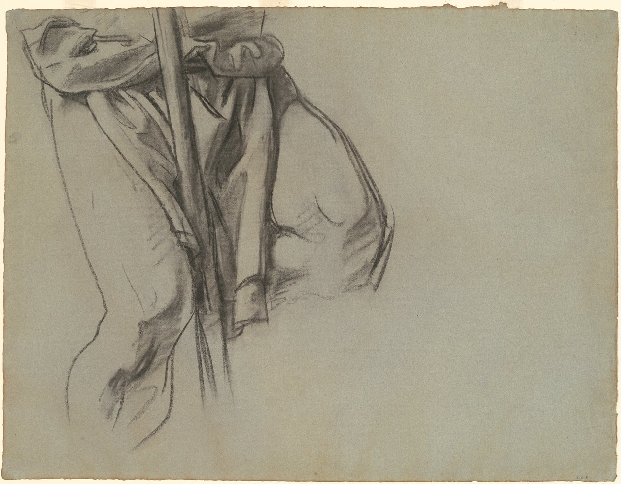 Studie av Adam för "Rosenkransens femton mysterier" av John Singer Sargent
