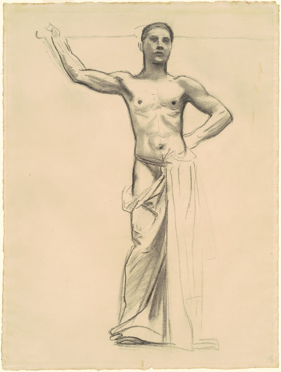 Studie av Apollo för Apollo och muserna, ca. 1921. av John Singer Sargent
