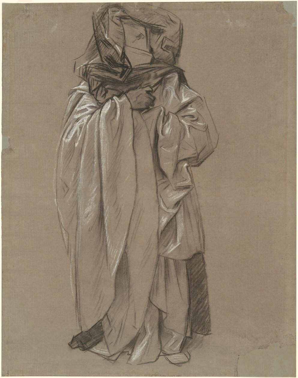 Studie av Hesekiel för "Profeternas frise" av John Singer Sargent