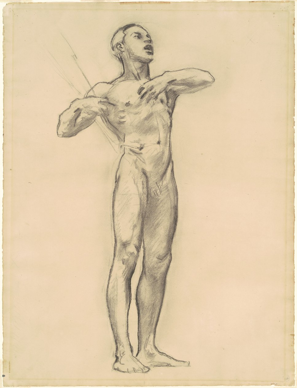 Studie av Orpheus för "Klassisk och romantisk konst" av John Singer Sargent