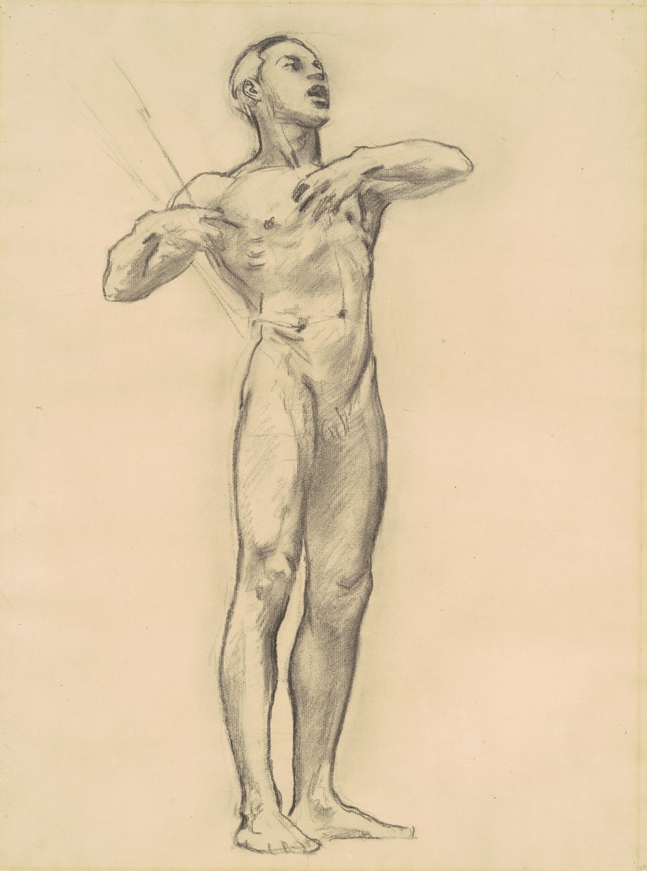 Studie av Orpheus för klassisk och romantisk konst, ca. 1921. av John Singer Sargent