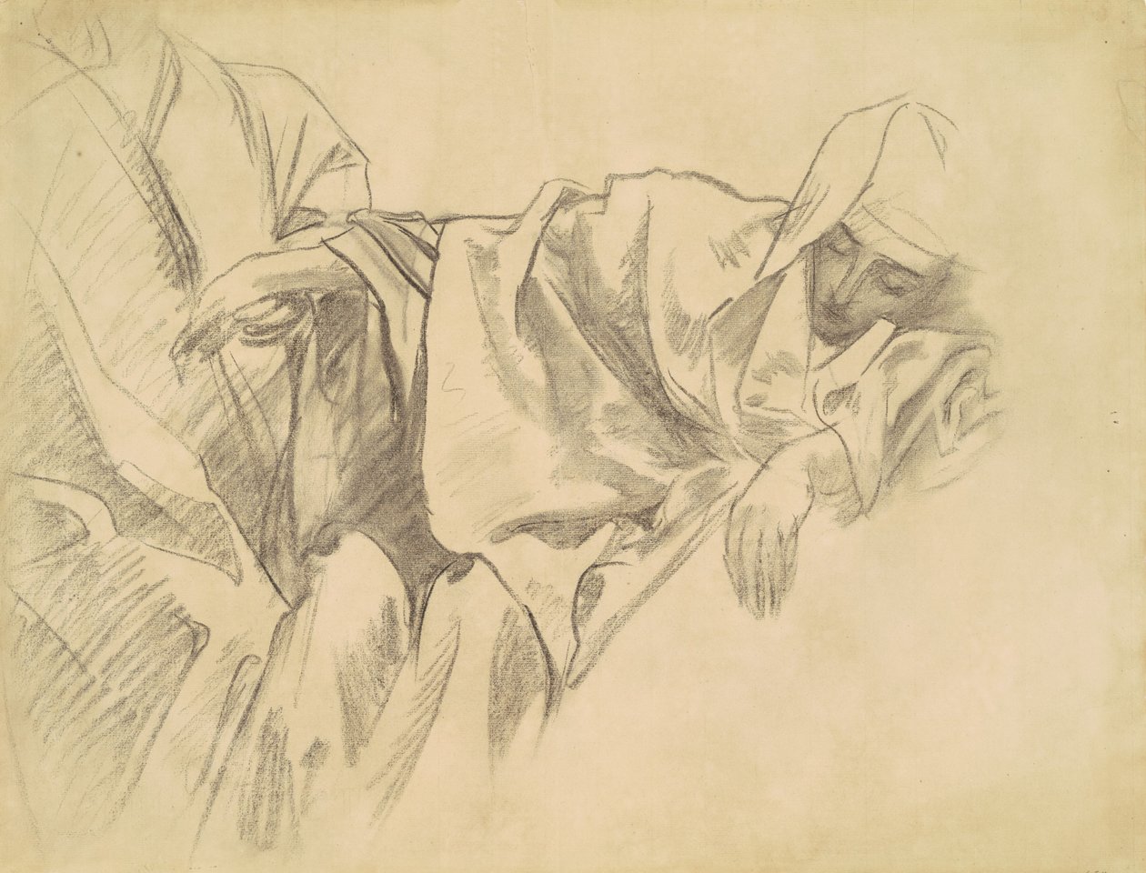 Studie av korsfästelsen för femton mysterier i rosenkransen, 1903-1916. av John Singer Sargent