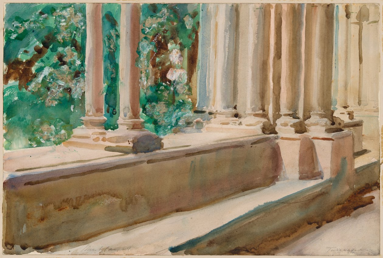 Tarragona terrass och trädgård av John Singer Sargent