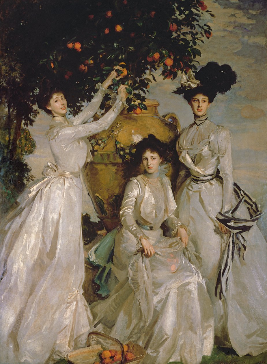 The Acheson Sisters (olja på duk) av John Singer Sargent