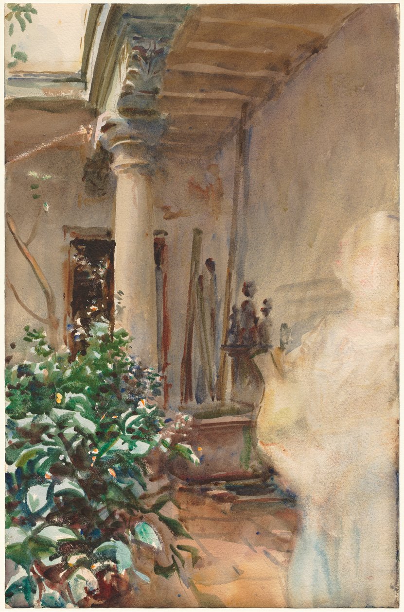 Uteplatsen, 1908. av John Singer Sargent