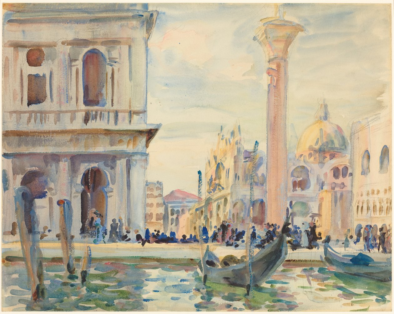 La Piazzetta av John Singer Sargent