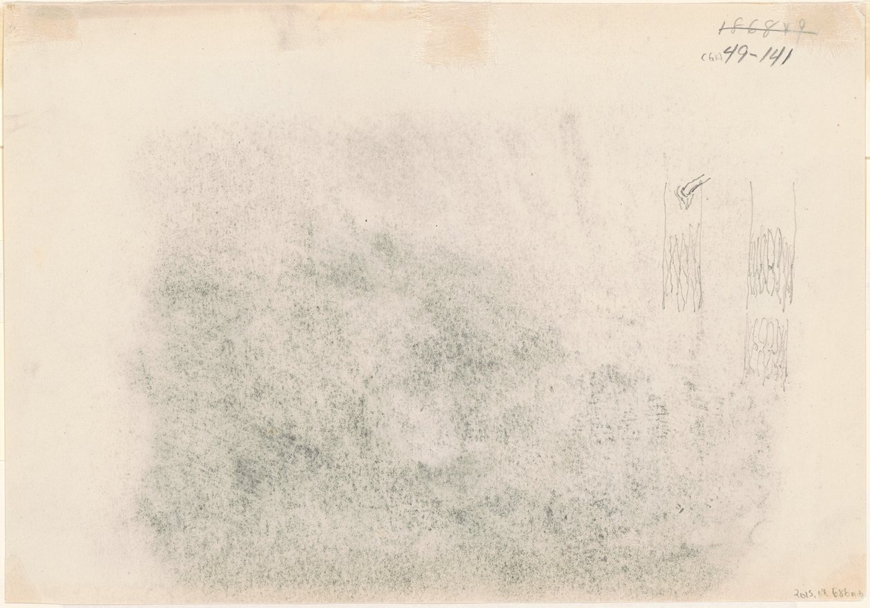 Trädstammar [verso], 1868-1869. av John Singer Sargent