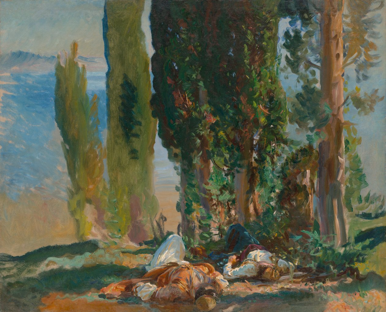 Under cypresserna på Korfu av John Singer Sargent