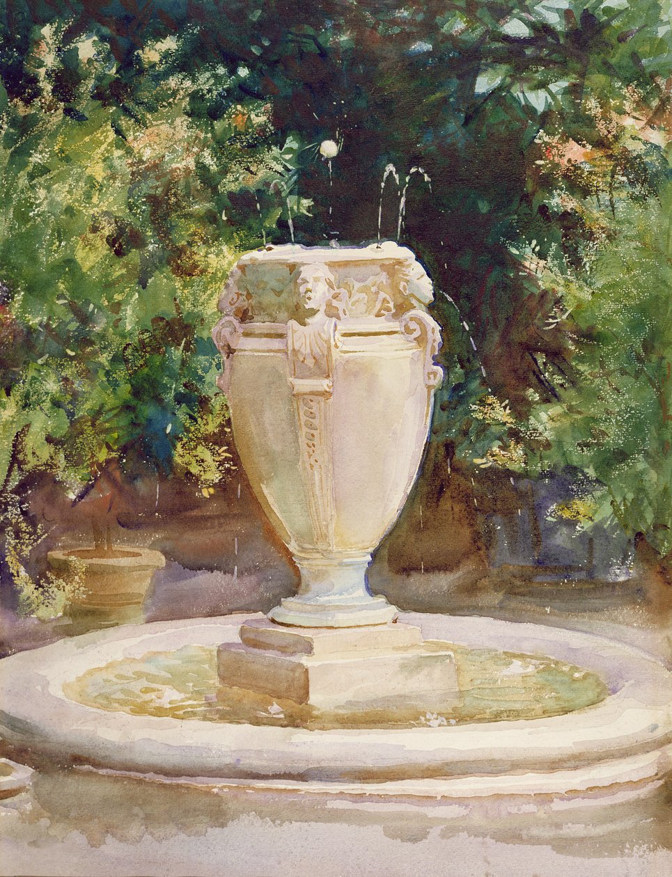 Vas Fountain, Pocantico av John Singer Sargent