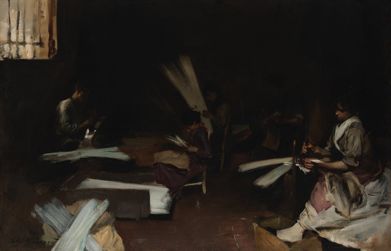Venetianska glasarbetare av John Singer Sargent