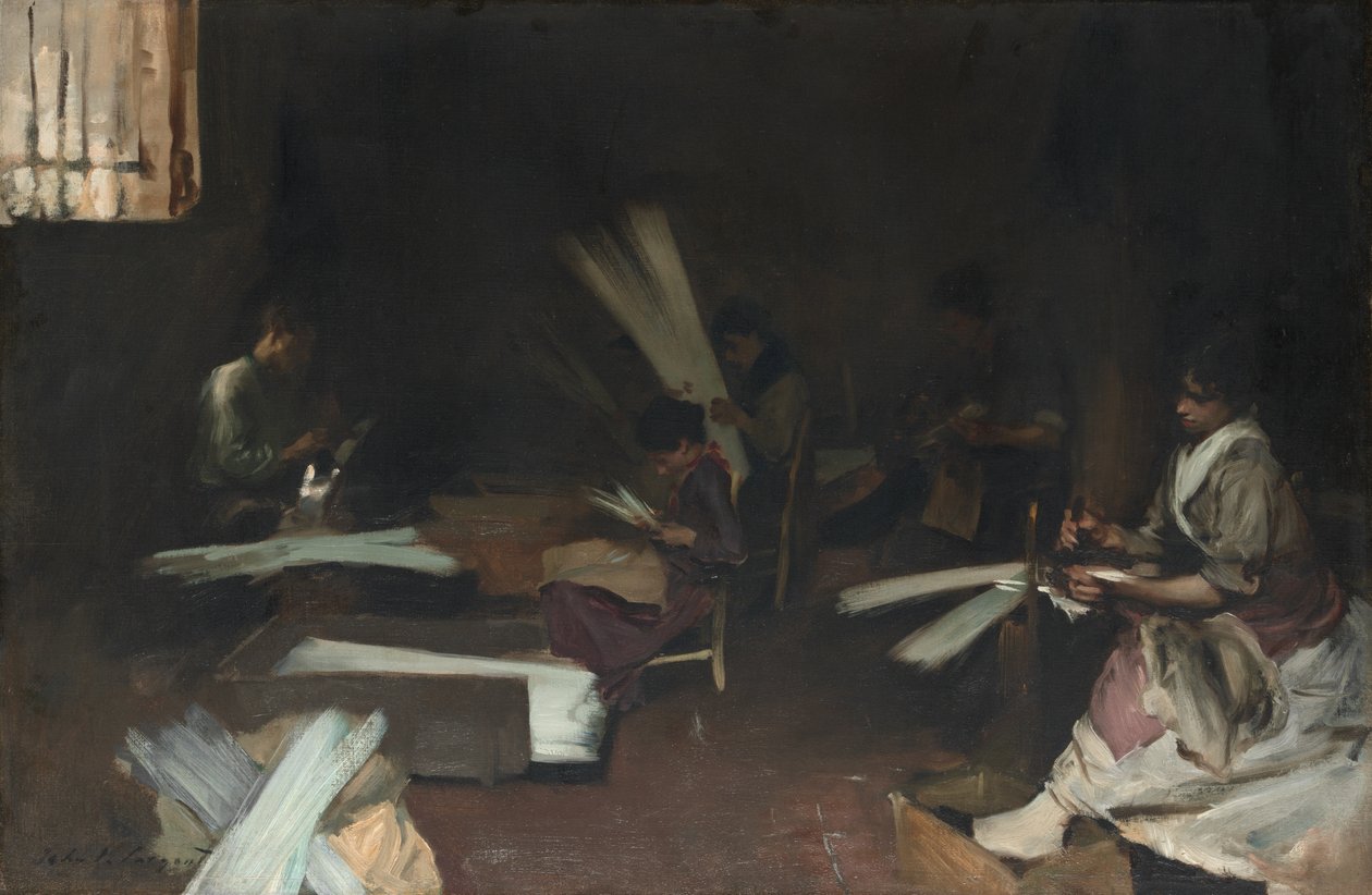 Venetianska glasarbetare, 188082. av John Singer Sargent