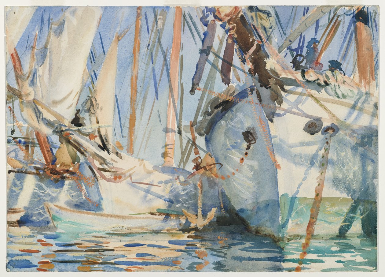 White Ships, c.1908 av John Singer Sargent