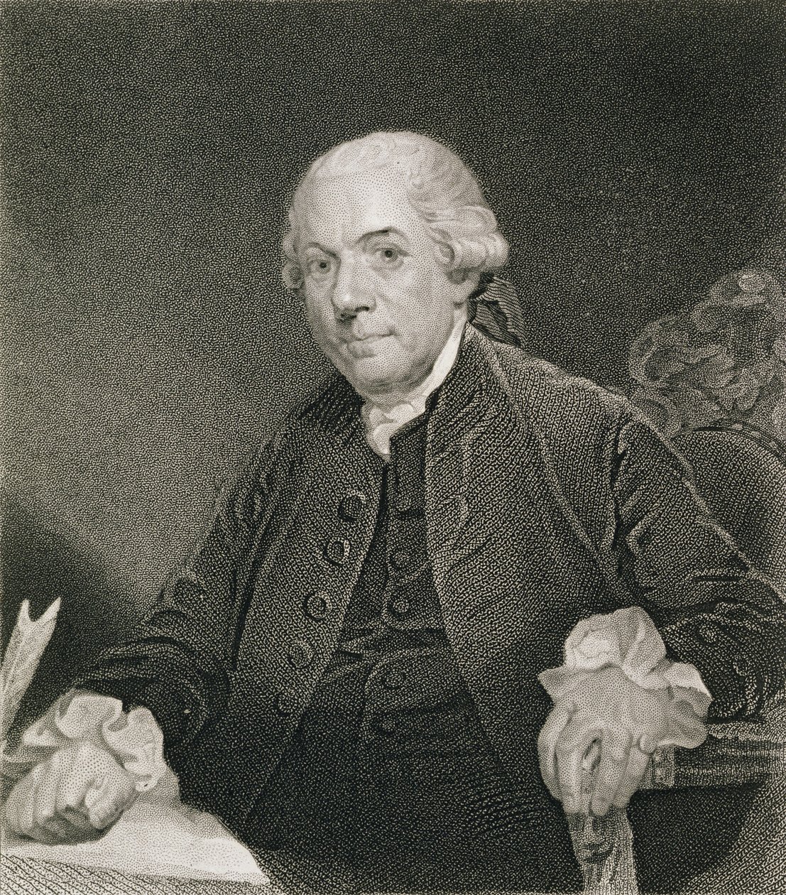 Henry Laurens, graverad av Thomas B. Welch (1814-74) efter en teckning av originalet av William G. Armstrong (1823-90) av John Singleton Copley