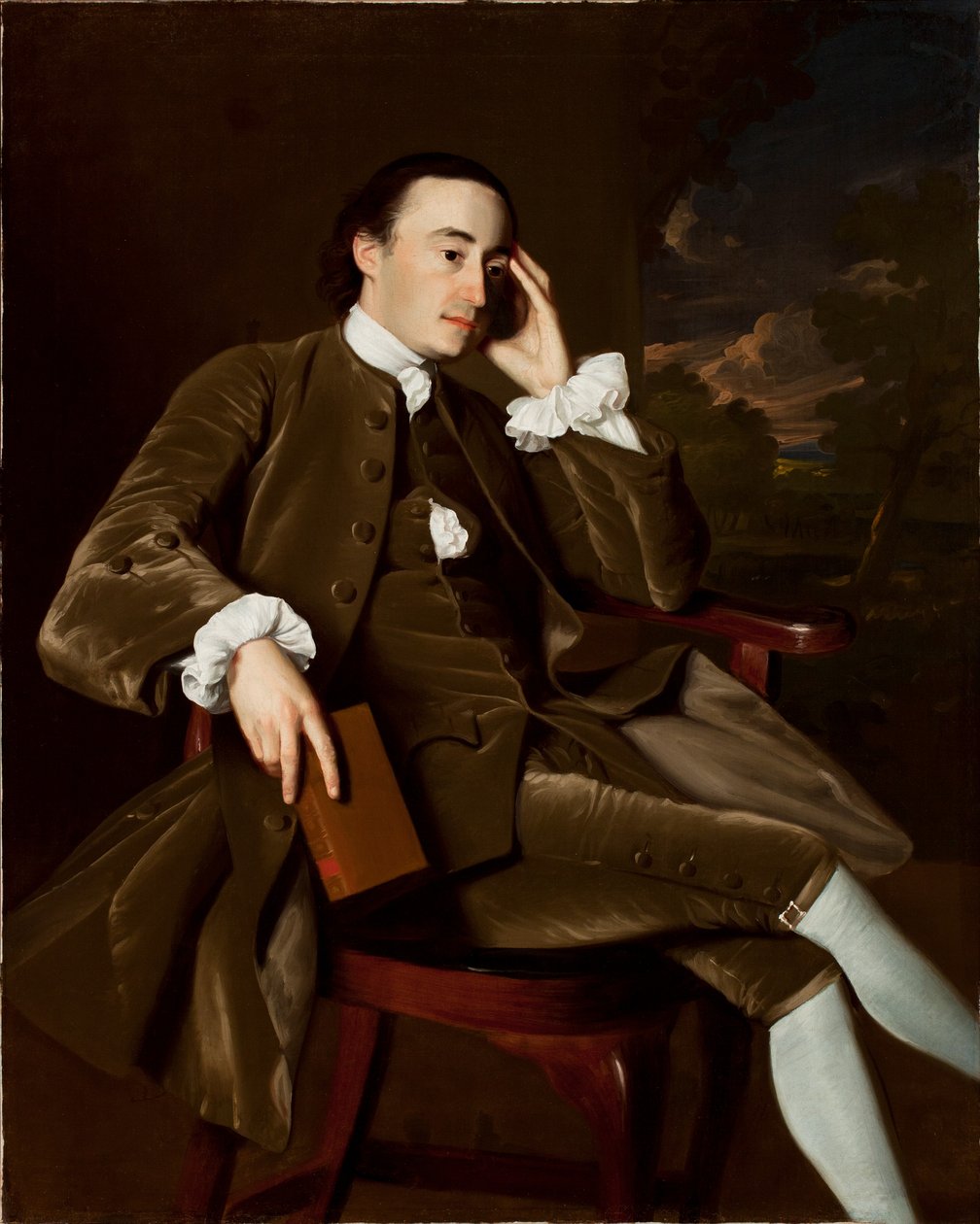 John Bours (1734-1815), ca 1765-70 (se 183417 för par) av John Singleton Copley