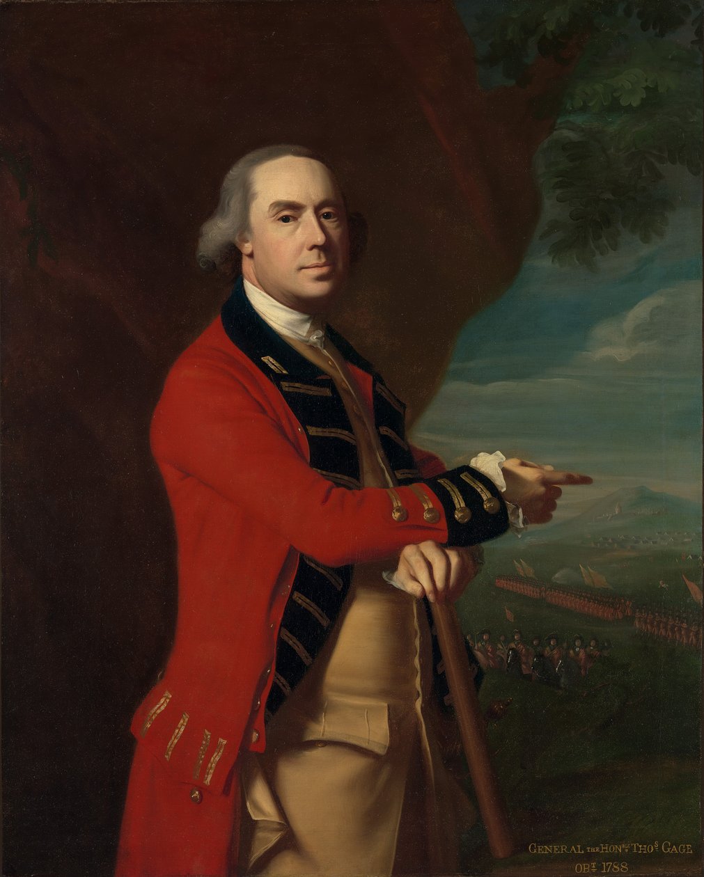 Porträtt av general Thomas Gage, ca 1768 (olja på duk monterad på masonit) av John Singleton Copley