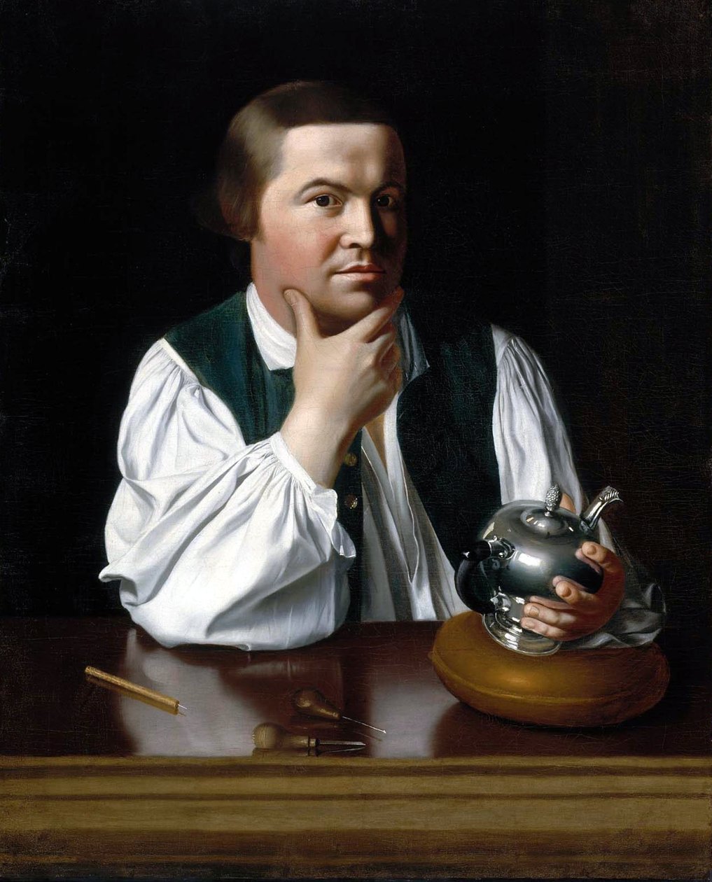 Porträtt av Paul Revere av John Singleton Copley