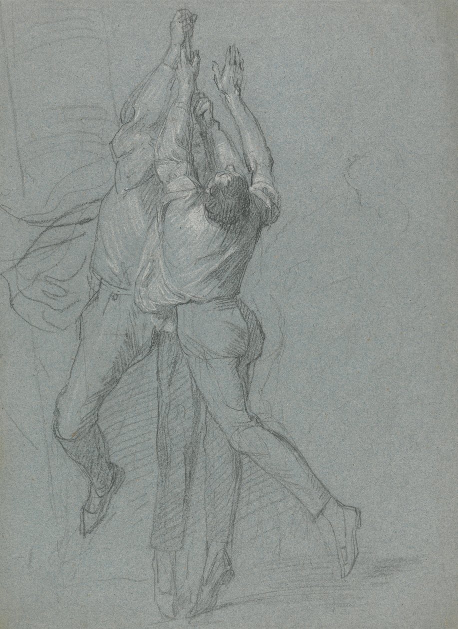Studie av sjömän som hissar en flagga för segern av Lord Duncan av John Singleton Copley