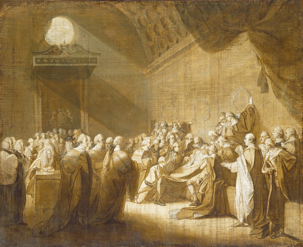 Jarlen av Chathams död, 1779. av John Singleton Copley