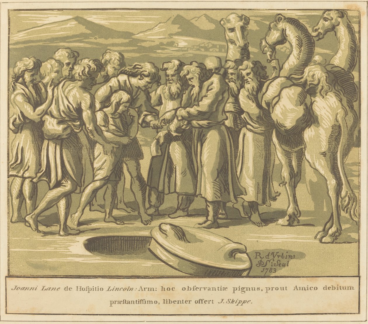Joseph såldes till slaveri av John Skippe after Raphael
