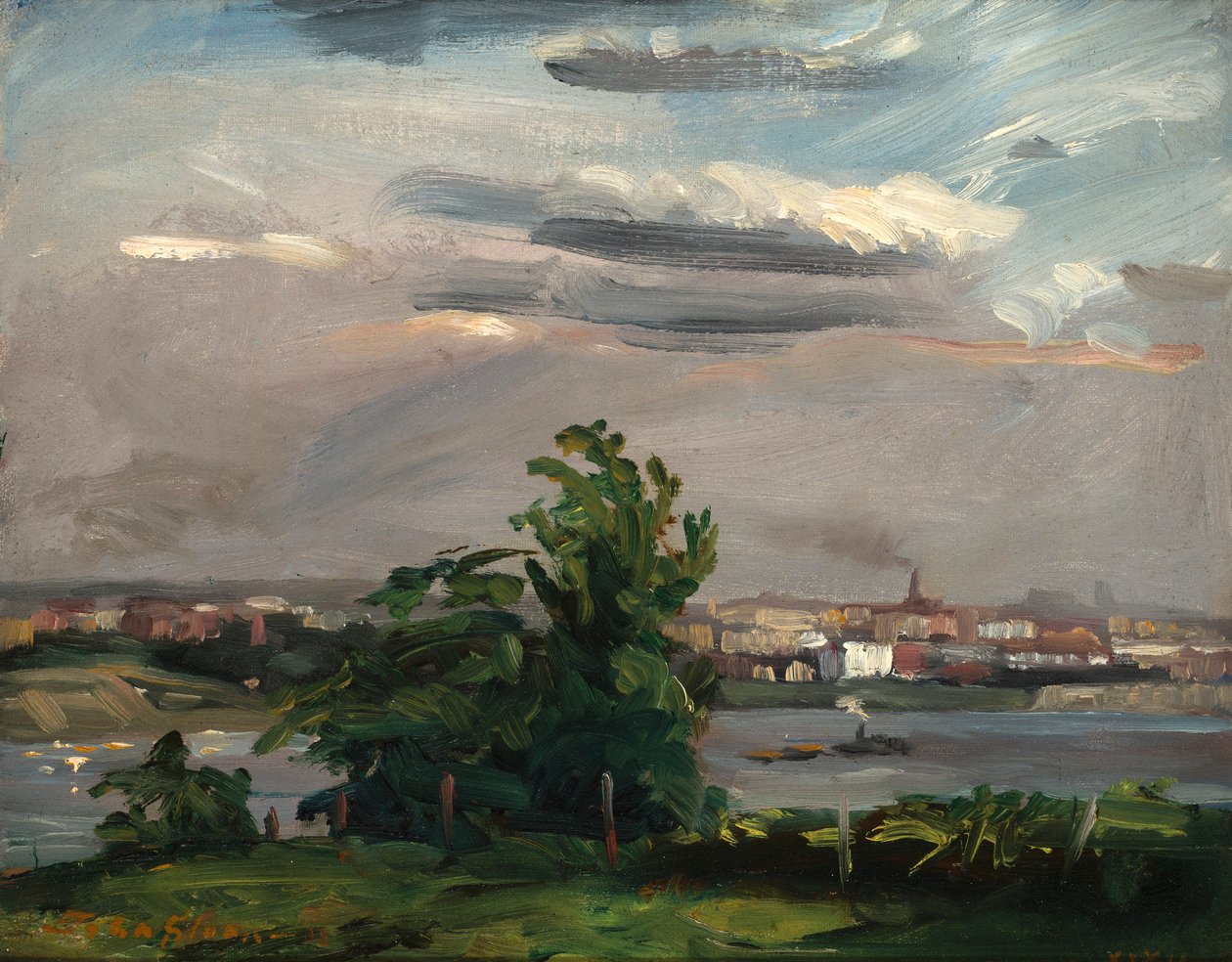 Coytesville på Palisades av John French Sloan