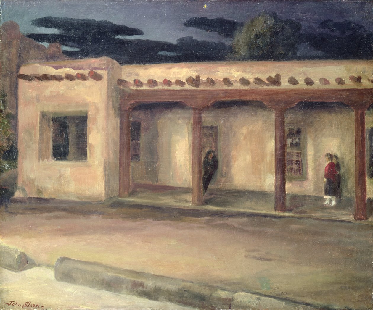 Guvernörernas palats, Santa Fe (olja på duk) av John French Sloan
