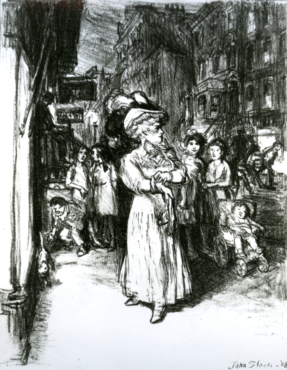 Sixth Avenue och 30th Street av John French Sloan
