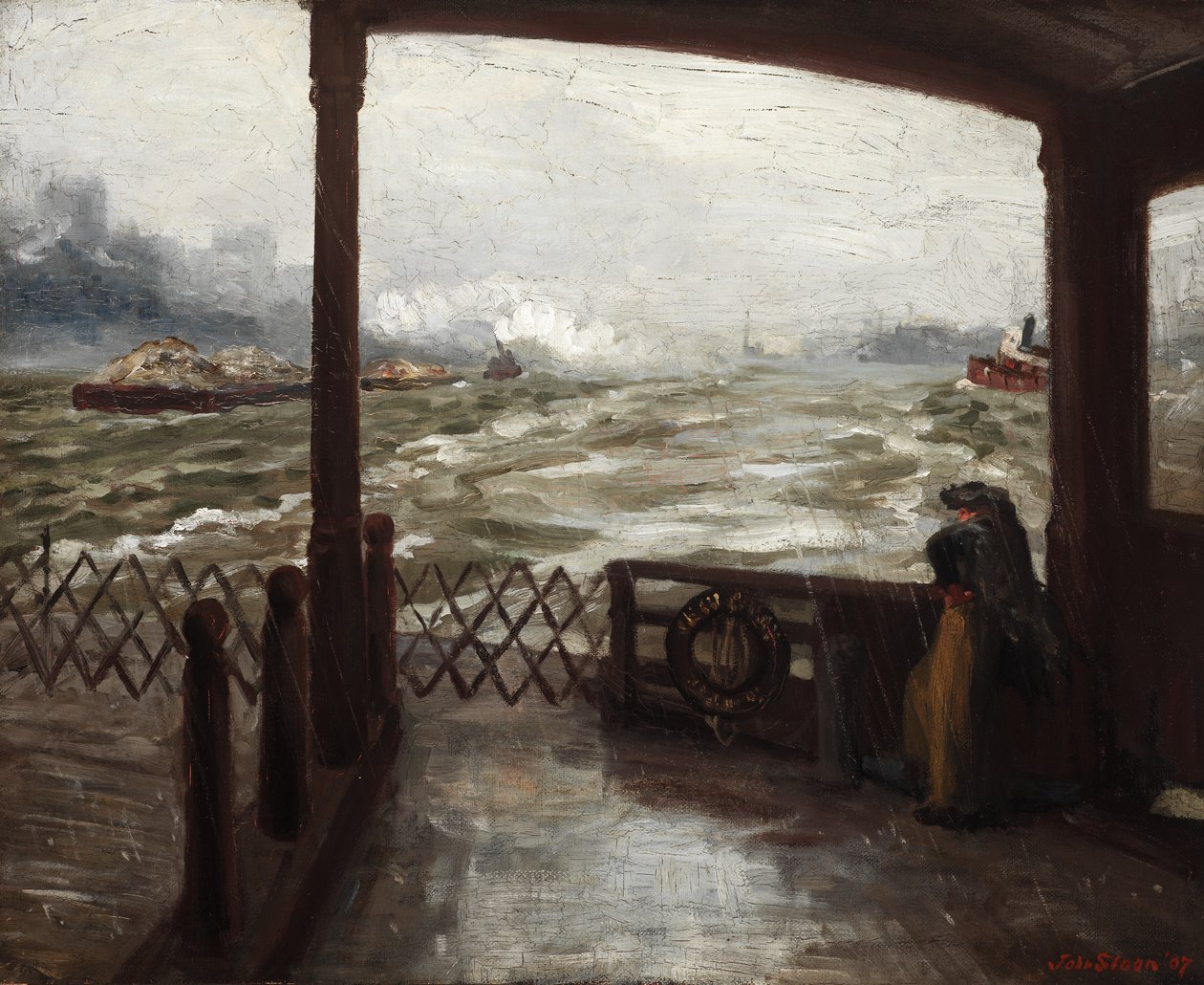 Kanten av färjan, nr 1 av John French Sloan