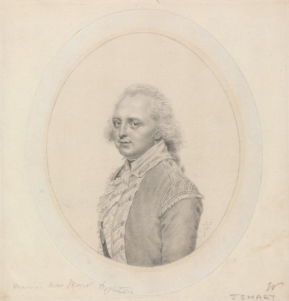 Porträtt av Lt. John Dighton av John Smart
