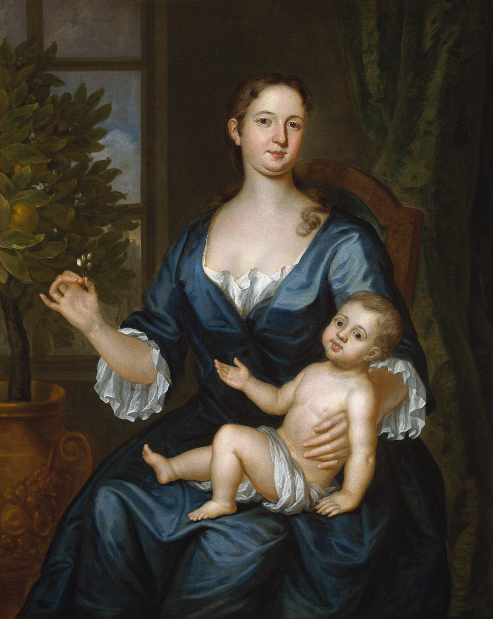 Mrs. Francis Brinley och hennes son Francis, 1729. av John Smibert