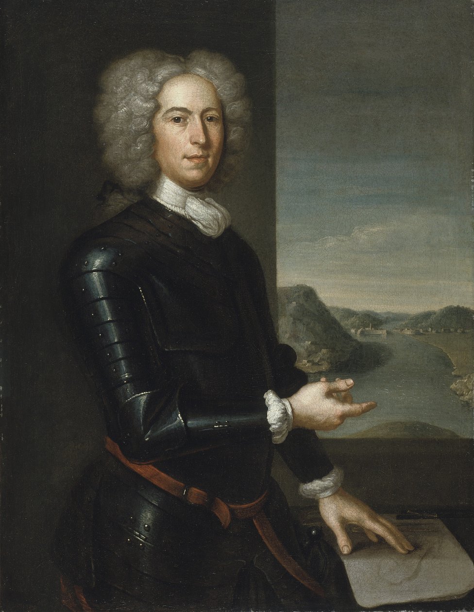 Porträtt av generalmajor Paul Mascarene, 1729 av John Smibert