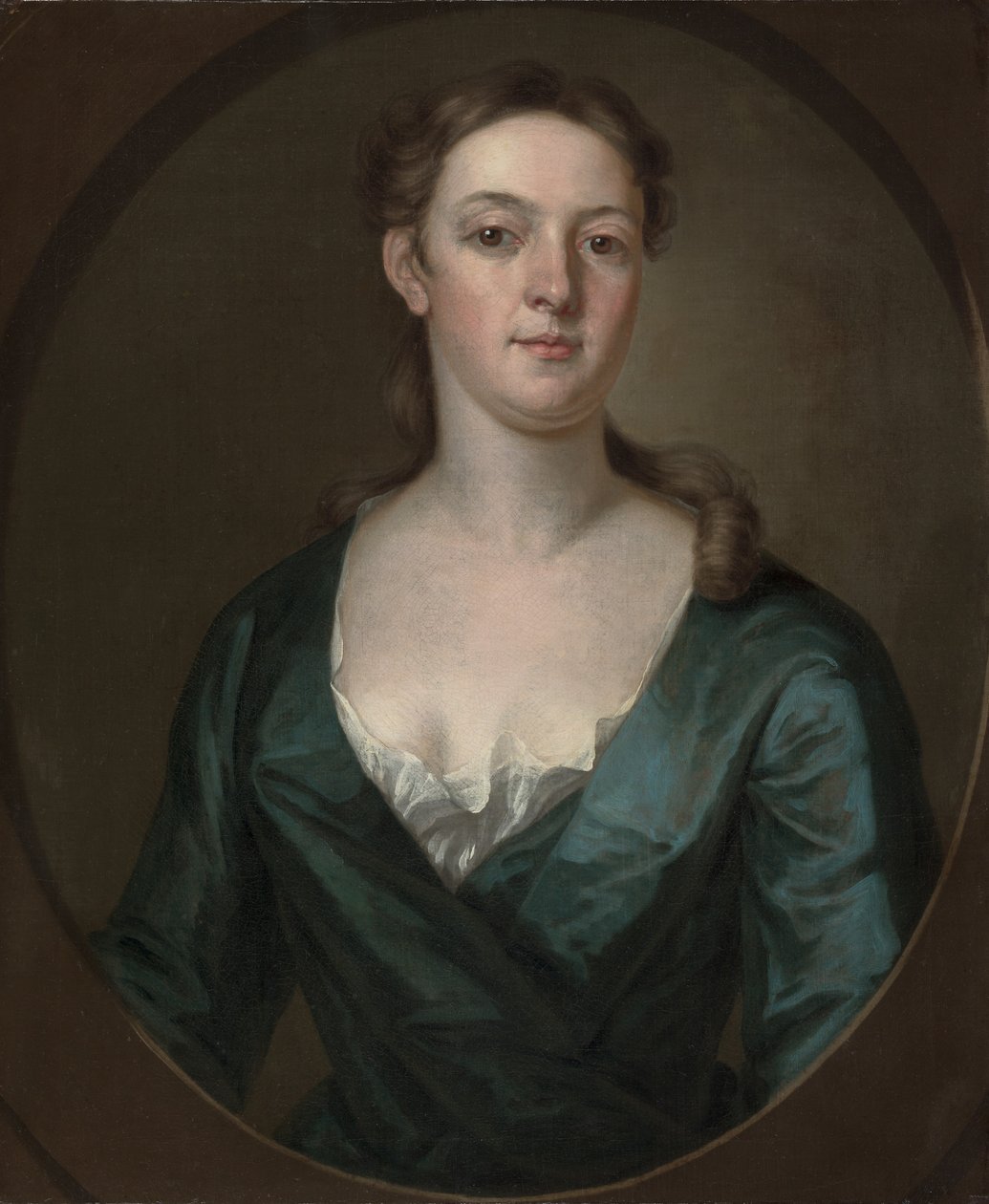 Porträtt av en kvinna (Judith Colman Bulfinch), ca 1734 (olja på duk) av John Smibert