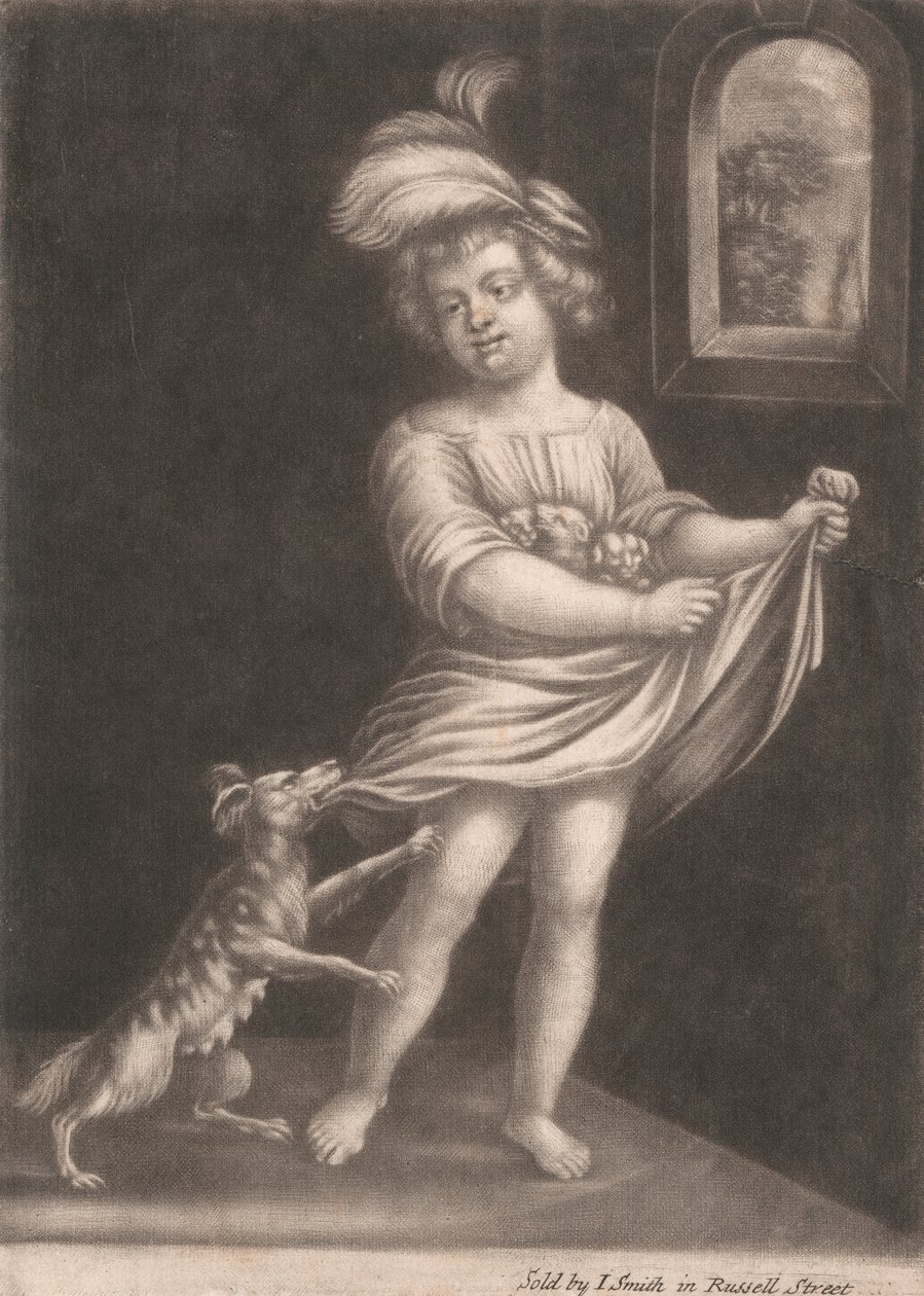 Barn och hund av John Smith