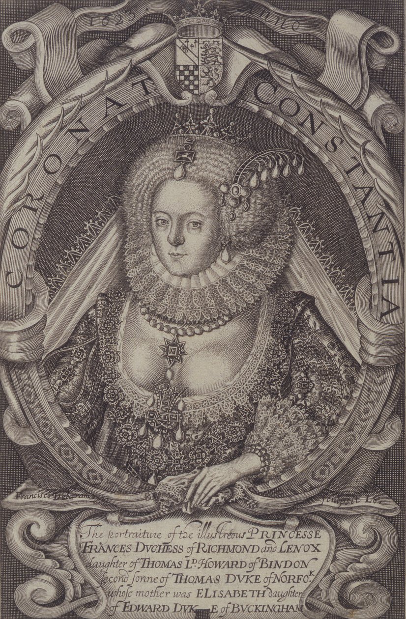 Frances, hertiginna av Richmond (1578-1639) från Generall Historie of Virginia, 1624 av John Smith 2