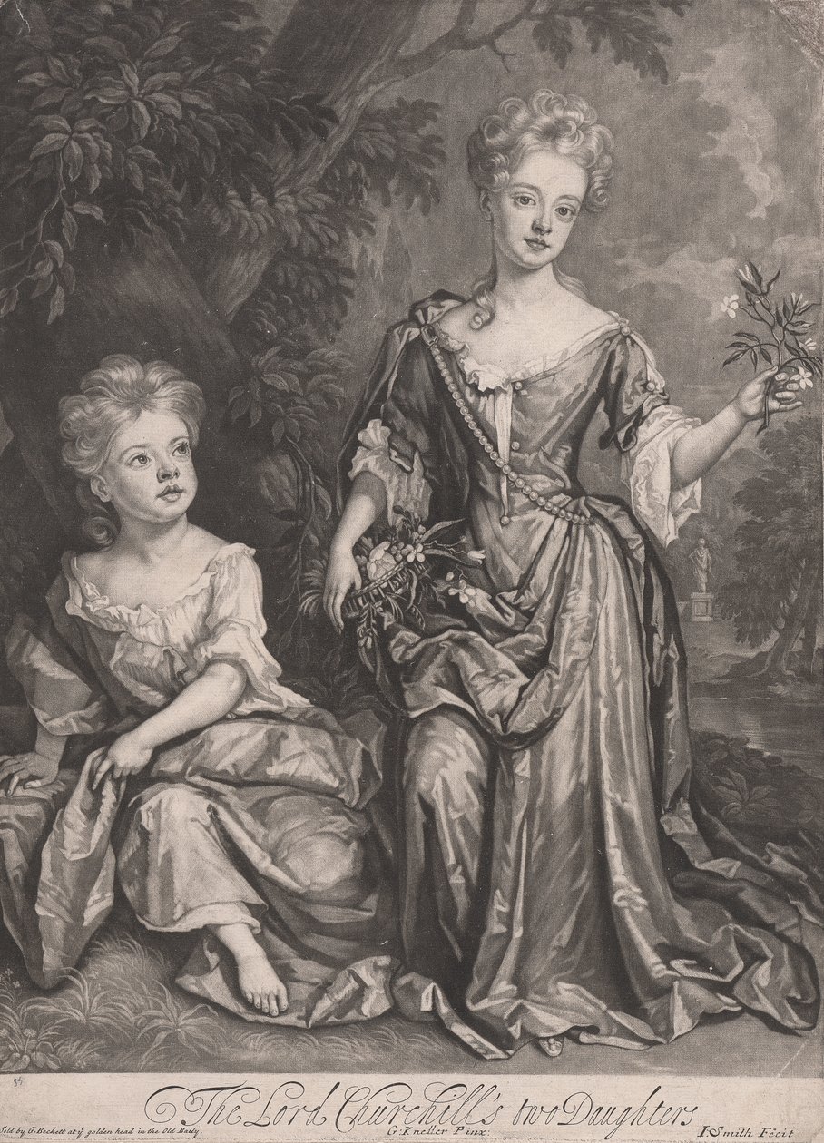 Henrietta och Anne Churchill av John Smith