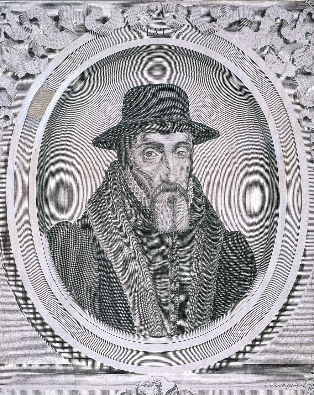 Ovalt porträtt av John Foxe, c1570, c1700 av John Sturt