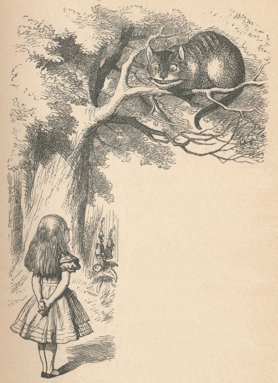 Alice och Cheshire-katten, 1889 av John Tenniel