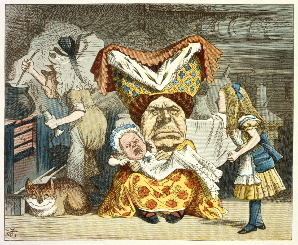 Alice och hertiginnan av John Tenniel