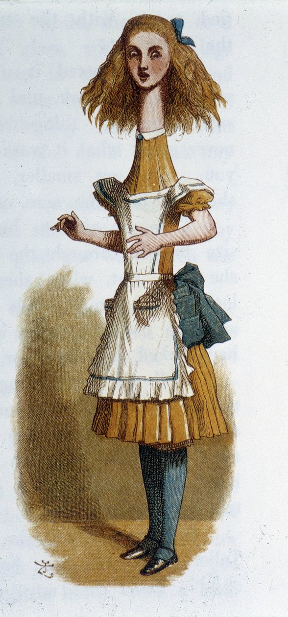 Alice i "Alice i Underlandet"" av Lewis Carroll, ill. Tenniel av John Tenniel
