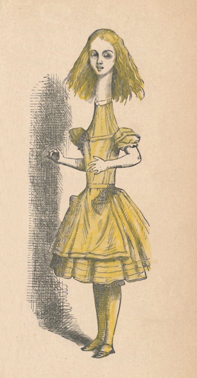 Alice med lång hals, 1889 av John Tenniel