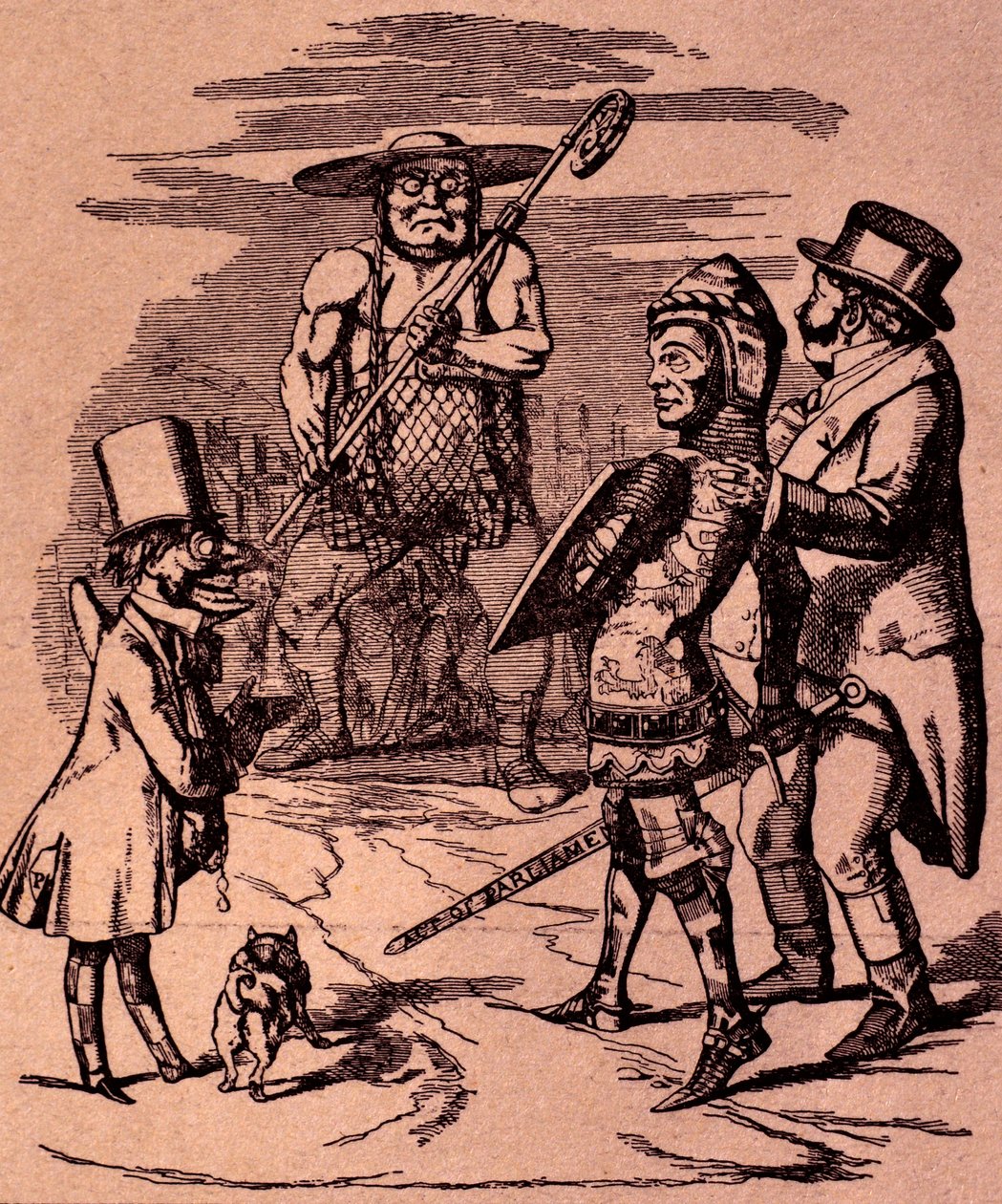 Tecknad film från Punch av Sir John Tenniel av John Tenniel