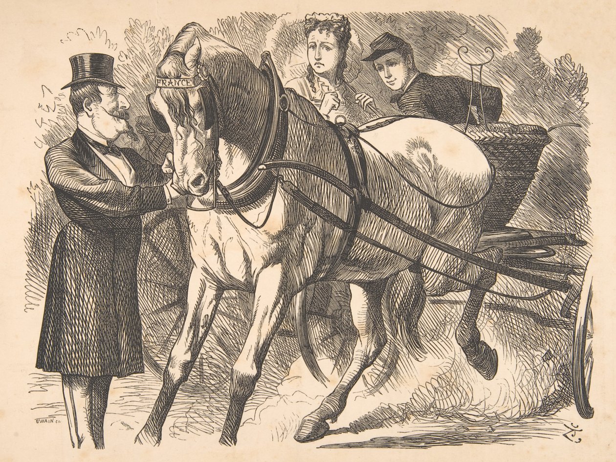 Easing the Curb Punch, 24 juli 1869, 1869. av John Tenniel